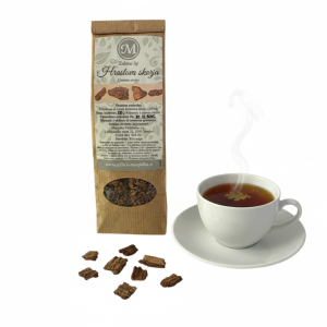 Hrastova skorja čaj – 100 % naravni zeliščni čaj iz posušene in mlete hrastove skorje, primeren za pripravo dobre čajne mešanice, z blagim zemeljskim okusom.