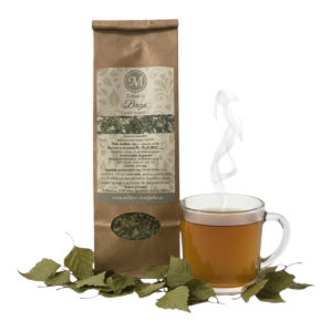 Breza čaj – 100 % naravni zeliščni čaj iz posušenih listov breze, z blagim zeliščnim okusom, primeren za pripravo dobre čajne mešanice.