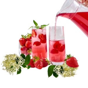 Bezgova limonada z jagodami