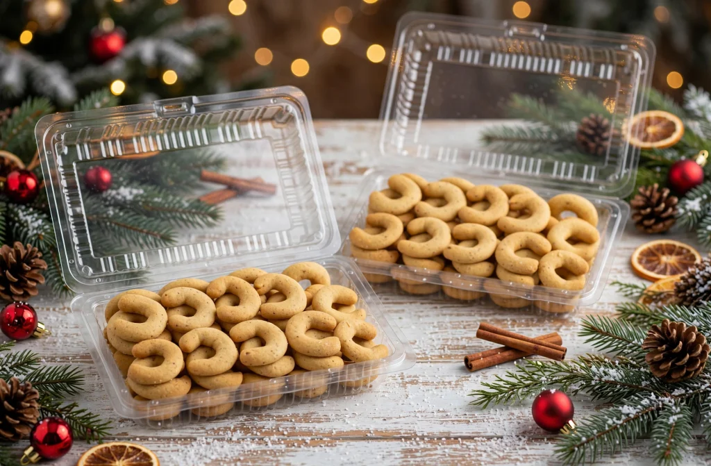 Domači orehovi in vanilijevi rogljički Zelišča Marjetka kot tradicionalni piškoti za poslovna darila