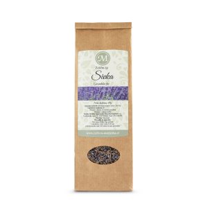 Sivka čaj – 100 % naravni zeliščni čaj iz posušenih cvetov sivke, primeren za pripravo dobre čajne mešanice, z aromatičnim cvetličnim okusom.